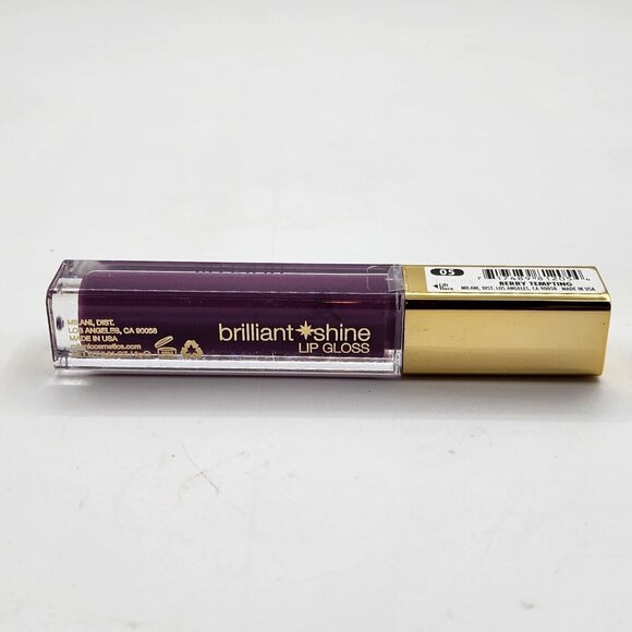 Milani Brilliant Shine Lip Gloss in 05 Berry Tempting 0.21oz/6g Made in USA - Picture 4 of 9